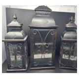 Bronze Toned Metal Lanterns