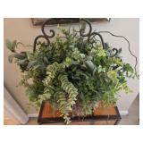 Faux Flower Arrangement in Basket