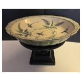 Decorative Asian Bowl on Stand