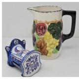 Royal Copenhagen Hand Painted Bank and Pottery