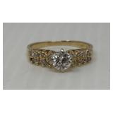 14K Gold and Diamond Engagement Ring