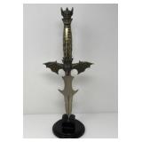 Gothic Dragon Hunting Knife with Stand