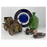 Ducks, Copper Car, Bottle, Bicentennial Plate