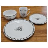 Bee Hive Farmhouse Porcelain Dinnerware