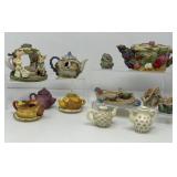 Mini Resin Teapots, Bunnies, Cats, More