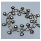 Antique Sterling Ball Bracelet