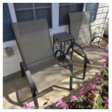 Patio Chairs and Plant Table