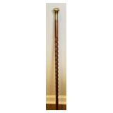 Brass and Agate Walking Stick