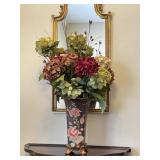 Asian Art Nouveau Style Vase with Arrangement