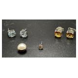 Sterling Silver Gemstone Earrings