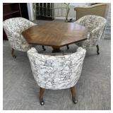 Club Chairs and Adjustable Table