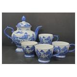 Blue & White Coffee Set