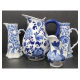 Blue & White Pitchers