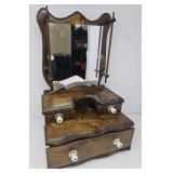 Hand Crafted Wooden Table Top Jewelry Box