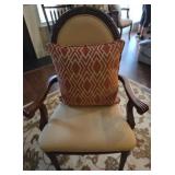 Decorative Oval Back Arm Chair
