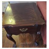 Mahogany Lamp Table Ball and Claw Foot
