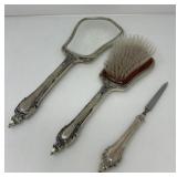 Sterling Silver Vanity Set