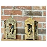Bronzed Cast Iron Lanterns