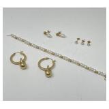 14KT Gold and Pearl Jewelry