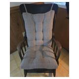 Vintage Rocking Chair with Cushions
