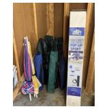 Pop-up Canopy, Umbrellas and Chairs