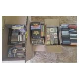 Assortment VHS Cassette CD Tapes