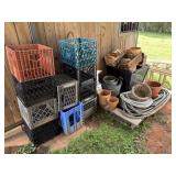Outdoor Storage and Planters
