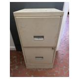 Two Drawer Metal Filing Cabinet