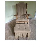 Early American Style Rocking Chair and Ottoman