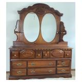 Double Mirror Dresser by Bassett Furniture