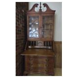 Vintage Secretary with Glass Doors