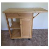 Rolling Butcher Block Cabinet