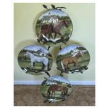 Decorative Plate Rack and Horse Plates