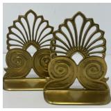 Vintage Brass Book Ends