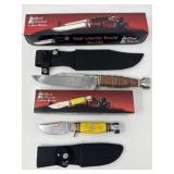 Steel Warrior Bowie and Buck Skinner Knives