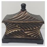Black and Gold  Accent Box Decor