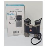 Leica Binoculars and AM/FM Portable Radio
