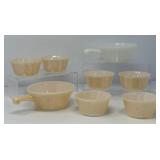 Fire King Ramekins, Milk Glass Bowls