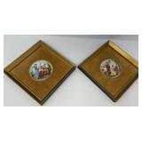 Vintage Painted Porcelain on Velvet