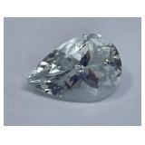 Pear Shape Cushion-Cut Aquamarine Gemstone