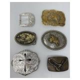 Assorted Western Style Belt Buckles