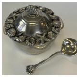 Pewter Tureen with Shell Pattern Ladle