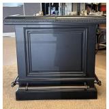 Pottery Barn Black Padded Bar