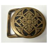 1975 Tech Ether Guild Inc Brass Belt Buckle
