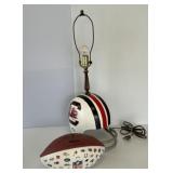 Wilson Football and Gamecock Helmet Lamp