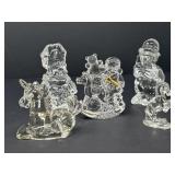 Five Crystal Figurines