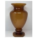 Amber Art Glass Vase