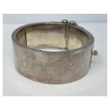 Sterling Silver Wide Cuff Bracelet