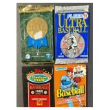 Baseball Wax Pack Lot (4 Different Packs 1990199)