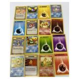 Sixteen 1999 Pokémon Cards